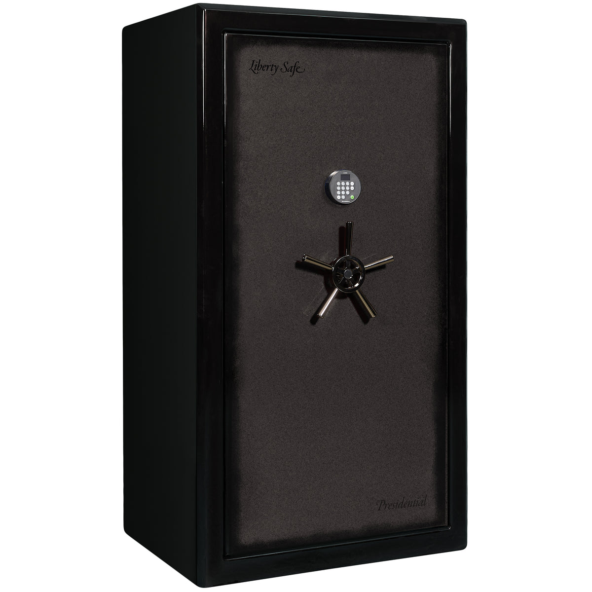 Presidential Series | Level 10 Security | 2.5 Hours Fire Protection | 40 | Dimensions: 66”(H) x 36”(W) x 27.75"(D*) | Gray Charcoal Gloss | Electronic Lock - Closed