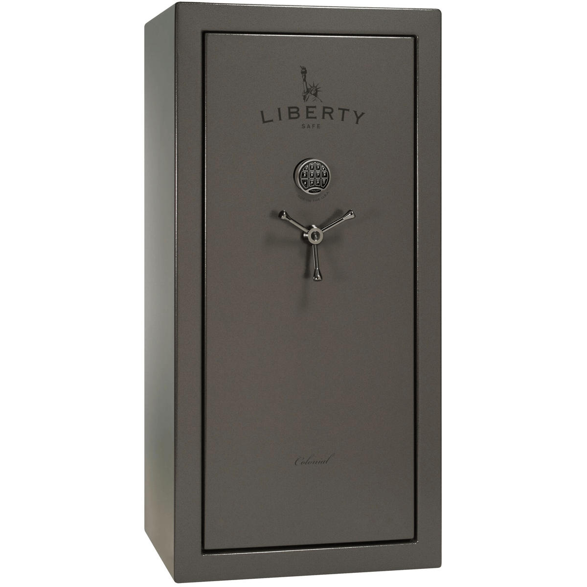 Colonial Series | Level 3 Security | 75 Minute Fire Protection | 23 | DIMENSIONS: 60.5&quot;(H) X 30&quot;(W) X 25&quot;(D) | White Gloss Black Chrome | Electronic Lock