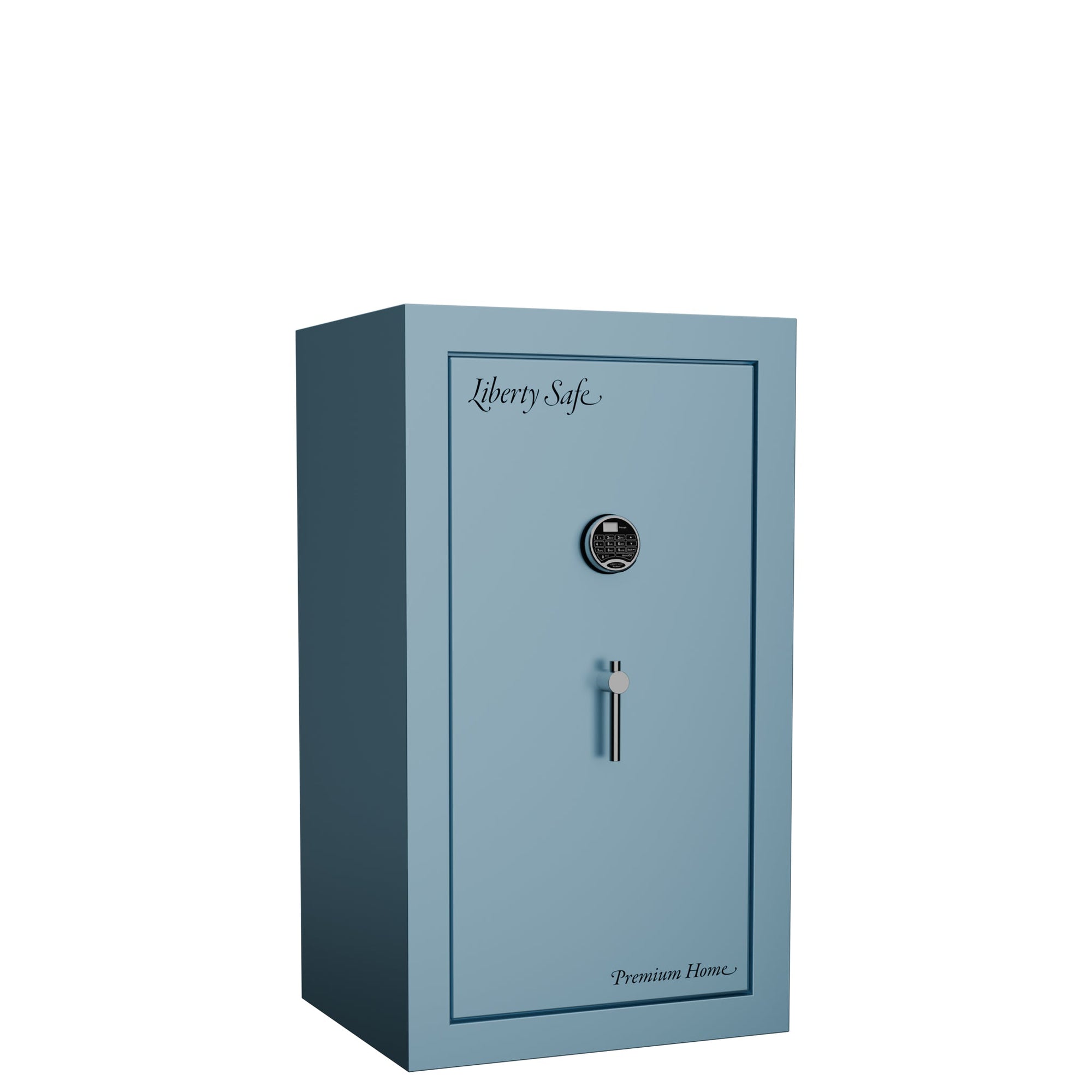 Premium Home Series | Level 7 Security | 2 Hour Fire Protection | 12 | Dimensions: 41.75"(H) x 24.5"(W) x 19"(D) | Azure Sky Gloss Limited Edition Safe Colors - Closed Door