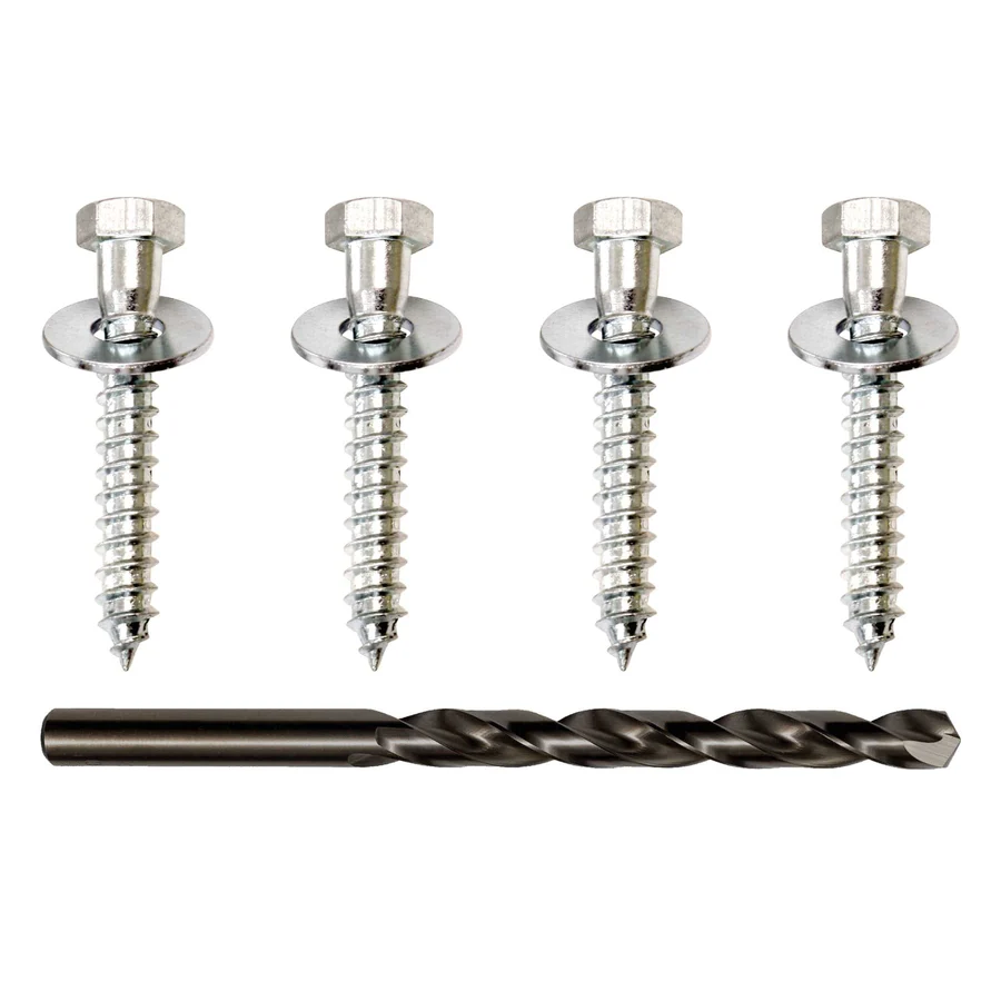Wood Floor Safe Anchoring Bolts with Drill Bit